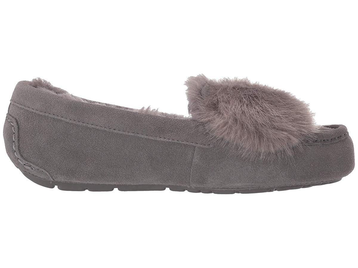 ugg ansley puff bow slippers