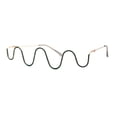 thumbnail image 3 of Womens Unique Wave Shape Lensless Rhinestone Jewelry Eyeglasses Gold Green, 3 of 4