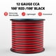 thumbnail image 3 of Cable eléctrico NAOEVO, calibre 12, 30 m, rojo y negro, 12 AWG, 3 of 7