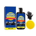 thumbnail image 2 of Faded Plastic Restorer for Cars, QQZ Black Finish Restorer Color Protectant, Vinyl Rubber Interior Exterior Auto Detailing Solution for Like Appearance, 2 of 7