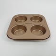 thumbnail image 3 of ABOYOY Bakeware, Nonstick Muffin Pan, Sturdy, Oven Safe, Bakes Evenly, Easy to Clean, 4 Cups, 3 of 4
