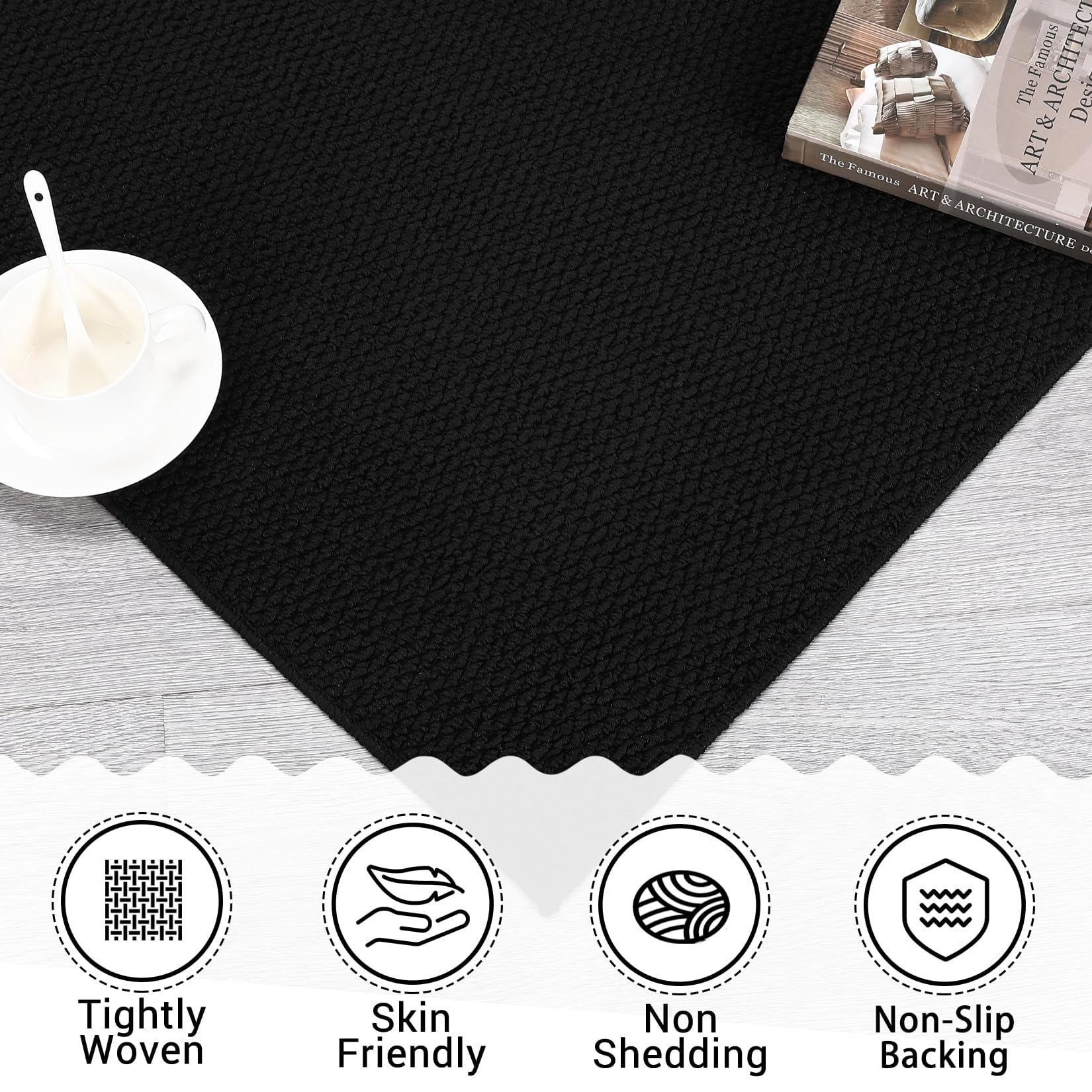Rugs for Living Room,Area Rug Washable Rugs for Living Room Bedroom Office Nursery Modern Solid Area Rug Contemporary Minimalism Rug Low Pile Neutral Soft Rug Non Slip Farmhouse Floor Cover