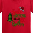 thumbnail image 4 of Inktastic Santa is Promoting Me to Big Brother Green Plaid Tree Youth T-Shirt, 4 of 5