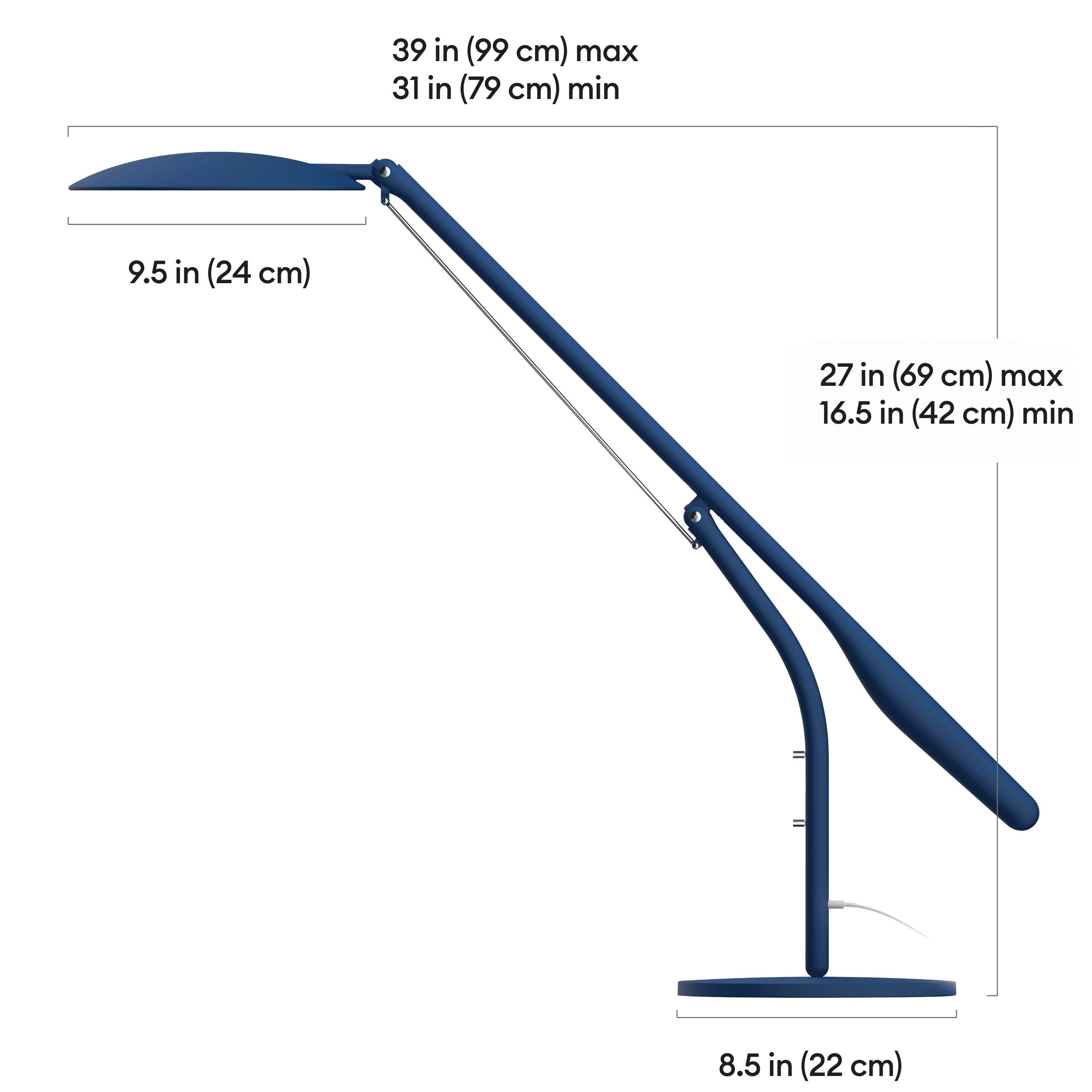 Cricut Bright™ 360, Ultimate LED Table Lamp, Indigo