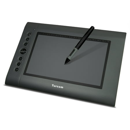 Turcom Graphic Tablet Drawing Tablets and Pen/Stylus for PC Mac Computer, 10 x 6.25 Inches Surface Area (Best Value Tablet On The Market)