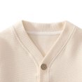thumbnail image 5 of Rrxhxhs Cardigan for Girls Solid Color V-Neck Button Front Long Sleeve Loose Casual Sweater Cover Up with Pockets, 5 of 7