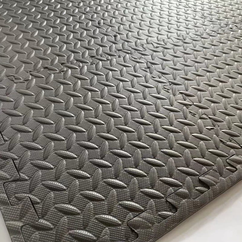 12PCS 30*30cm Sports Protection Gym Mat EVA Leaf Grain Floor Mats Yoga Fitness Non-Slip Splicing Rugs Thicken Shock Room Workout