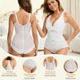 thumbnail image 4 of MISS MOLY Shapewear Bodysuit for Women Tummy Control Body Shaper V Neck Shapewear with Snap Crotch, 4 of 5