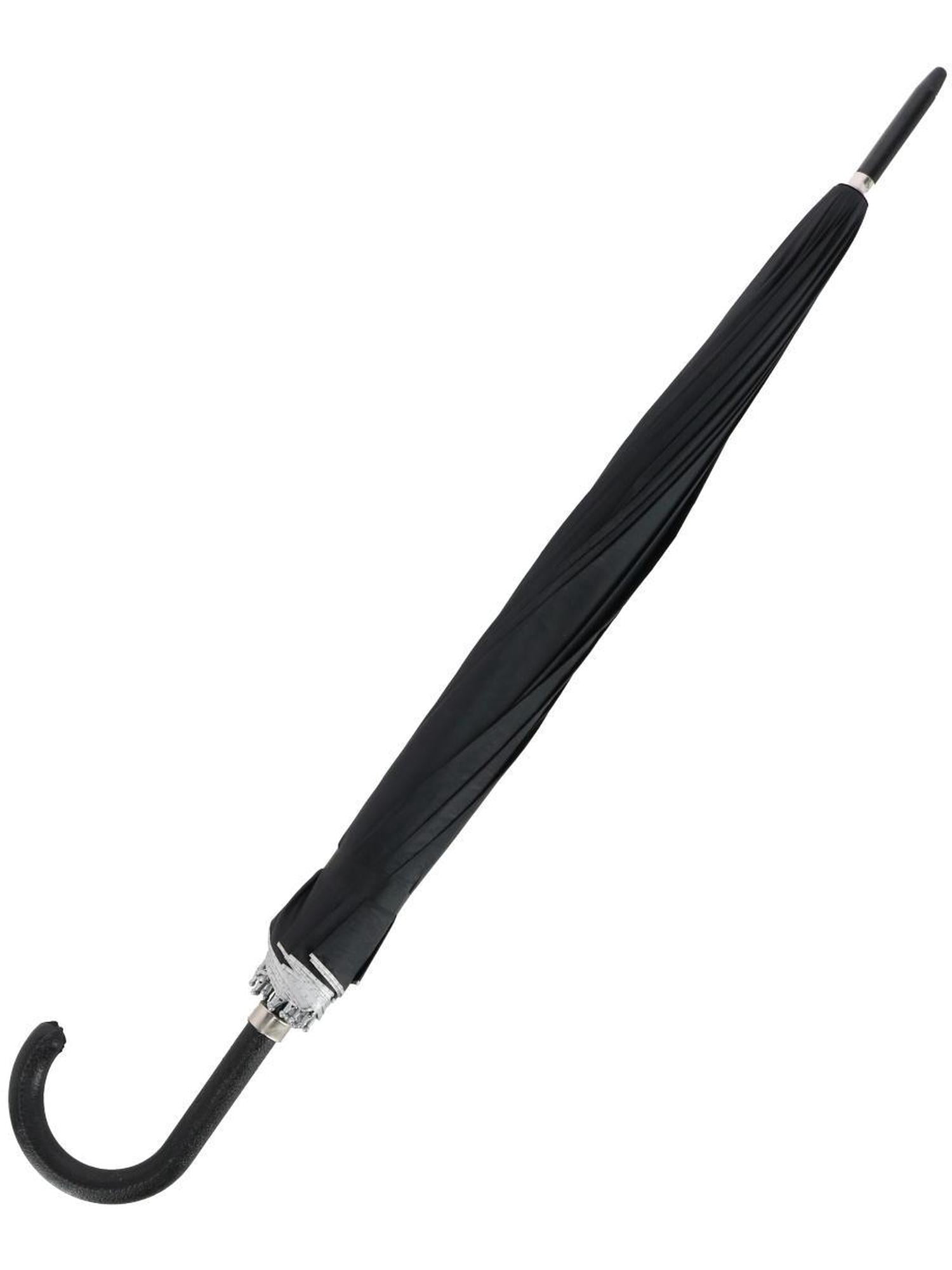 CTM Adult Classic Black Crook Handle Golf Umbrella