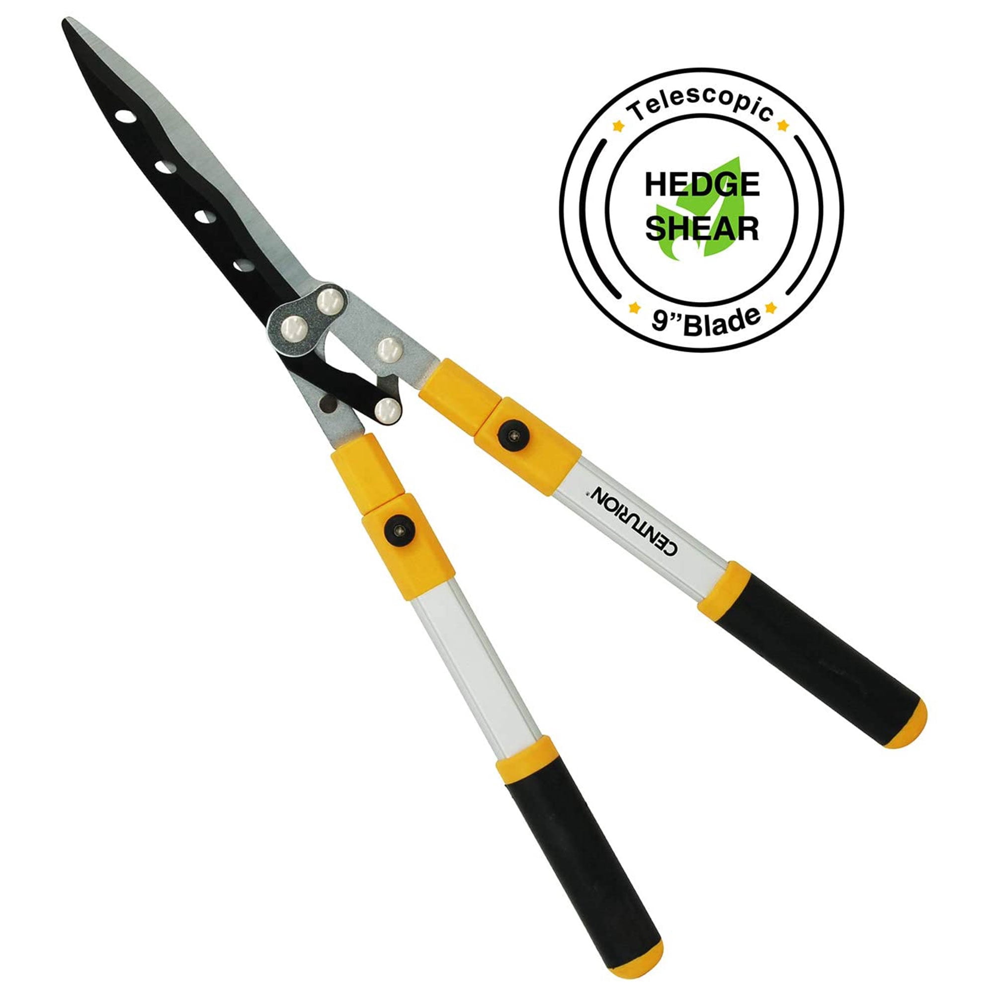 Centurion 75 Upgraded Telescoping Hedge Trimmer Shears with 9 Inch Blades
