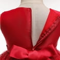 thumbnail image 6 of XBASW Kids Baby Girls Party Formal Princess Dresses Flower Girl Dress with Bowknot Toddler Tutu Wedding Party Gown 1-8T, 6 of 8