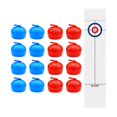 thumbnail image 3 of lionlar Tabletop Curling Game Set Fun Family Game Backyard Activities Sports Activities Board Game Shuffleboard Table Game for Travel 16 Rollers, 3 of 9
