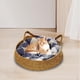 thumbnail image 1 of Cesta para cama para gatos, cama para dormir para gatos con cojín extraíble, protector de muebles, tabla para rascar para gatos grandes, perros pequeñ , Almohada M 38x38x Almohada M 38x38x13cm, 1 of 10