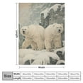 thumbnail image 4 of COMIO  Wild Yak Blanket Snow Mountain Animals Sherpa Blanket Farmhouse Cattle Blanket Throw for Kids Boys Girls Iceberg Natural Fuzzy Blanket Sofa Decor Twin Gray White, 4 of 6