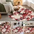thumbnail image 5 of Round Rug 7Ft Washable Non-Slip, Red Flowers Circle Area Rugs for Living Room Bedroom, Chinese Plum Blossoms Traditional Ink Painting Indoor Floor Mats Carpet Runner for Home Decor Aesthetic, 5 of 8