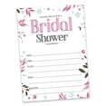 thumbnail image 2 of Inkdotpot 30 Bridal Shower InvitationsFloralWedding Fill-In Style Invites Blank Invites, 2 of 8