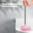 thumbnail image 5 of Gray Pink or Blue Household Toilet Plunger with Reinforced Cup for Powerful Unclogging, 5 of 6
