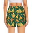 thumbnail image 2 of Lsque Pizza Printed Women's Running Shorts with Liner Pockets,Elastic Quick Dry Workout Athletic Gym Yoga Shorts,Womens High Waist Shorts-X-Large, 2 of 9