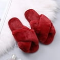 thumbnail image 2 of Pantoufles Femme Hiver Chaudes en Peluche Pantoufles Antidérapantes Plates Tongs Pantoufles Intérieur / Extérieur, 2 of 7
