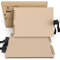thumbnail image 3 of Arteza Spiral-Bound Scrapbook, 8.5"x11", 40 Black Sheets - 2 Pack, 3 of 7