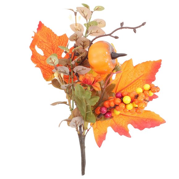 OUSITAID Fall Leaves Artificial Berry Maple Leaves Branch Thanksgiving Decoration
