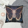 thumbnail image 2 of Fire Fractal Butterfly in Dark' Abstract Throw Cushion Pillow Cover for Living Room, Sofa, 2 of 5