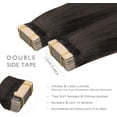 thumbnail image 3 of GFDYREE Extensions de Cheveux à Ruban WENNALIFE pour Femmes, 20 Pcs 50g 16 Pouces Brun Foncé à Châtain et Blond Sale, Ruban Mèches à Ruban pour Extensions de Cheveux en Cheveux Humains Rallonge Cheveux Humain St, 3 of 6