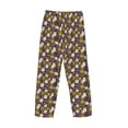 thumbnail image 3 of Lsque Flowers Daisy Print Men's Pajama Pants, Lounge Pant - Comfortable Home Wear,Elastic Waistband, Stylish Design-X-Large, 3 of 9