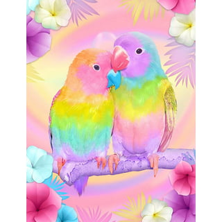 Diamond Painting Love Birds In The Swing Cute DIY Design Embroidery House  Decors