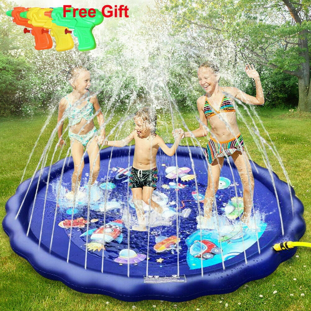170cm Garden Water Spray Sprinkle Splash Play Mat Outdoor Fun Game Gift for Kids 