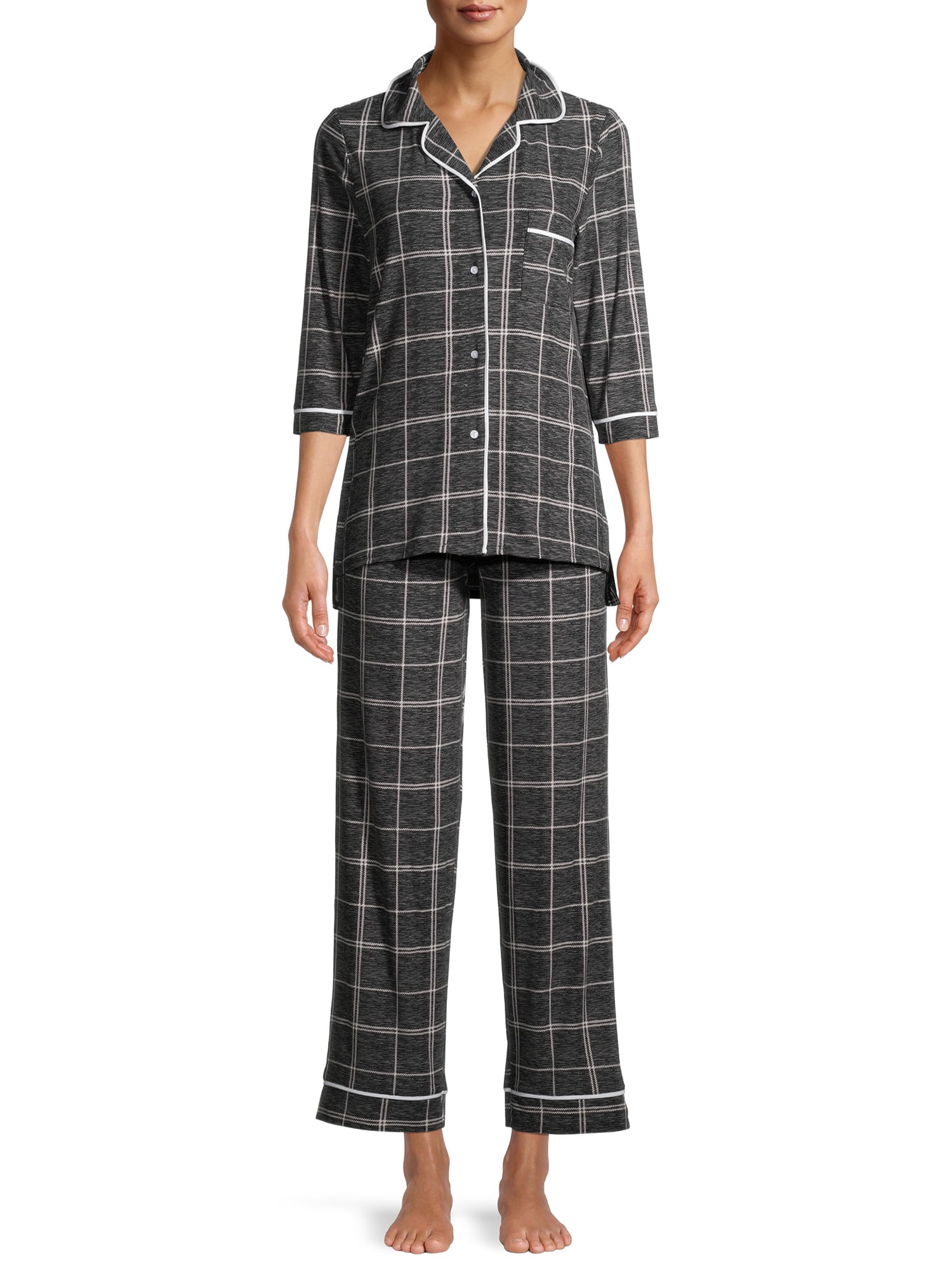 Jaclyn Intimates Jaclyn Apparel Women's Yummy Notch Collar 2Piece