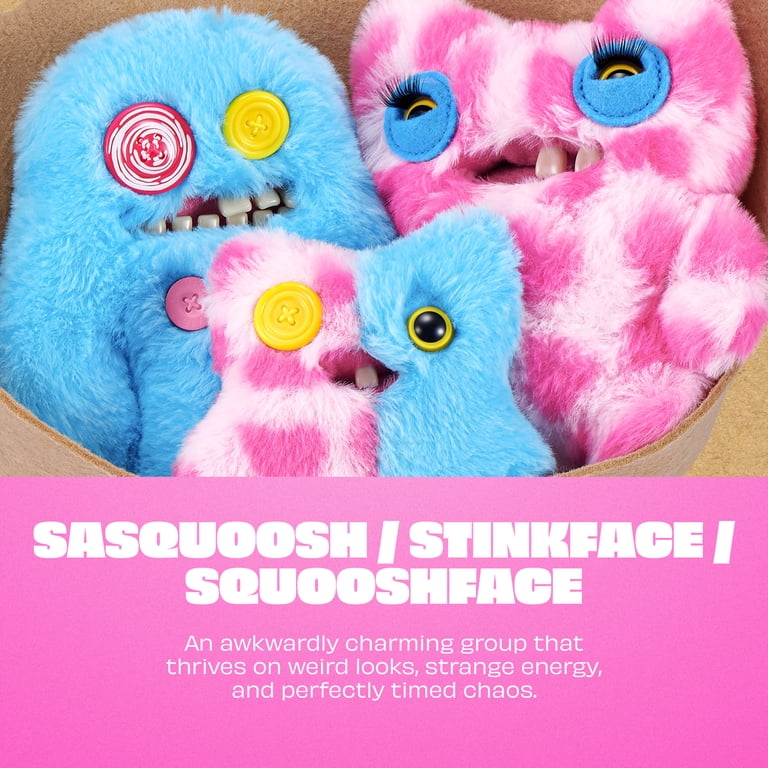 Fuggler Bouquet Set of 3 Stuffed Plush Toys (Sasquoosh, Stinkface