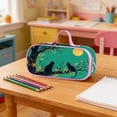 thumbnail image 2 of Trousse de Rangement en Nylon Grande Capacité Multi-Couches Imprimé Chat pour Étudiant, 2 of 7