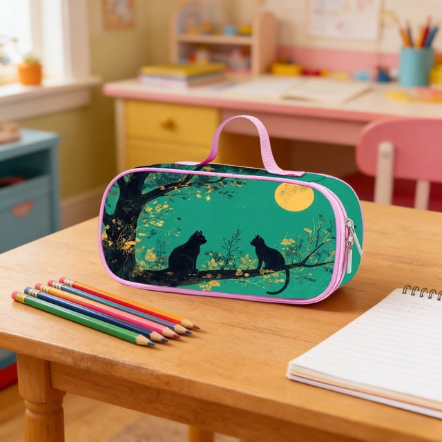 Large Capacity Multi Layer Pen Bag Stationery Box Storage Bag Cute Student Stationery Organizer