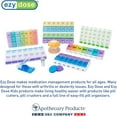 thumbnail image 7 of Ezy Dose Moisture-Proof Pill Organizer, Travel-Friendly, Latch-Closure to Secure Contents, 4 Individual Compartments of Multiple Sizes with Tight Seal, Large, Black, 7 of 7