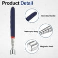 thumbnail image 4 of 2pcs Telescoping Magnetic Pickup Tool 20LB Stainless Steel 7.3" to 30.7" Extendable Magnet Retrieval Stick for Car Industry Garage Office, Blue, 4 of 7