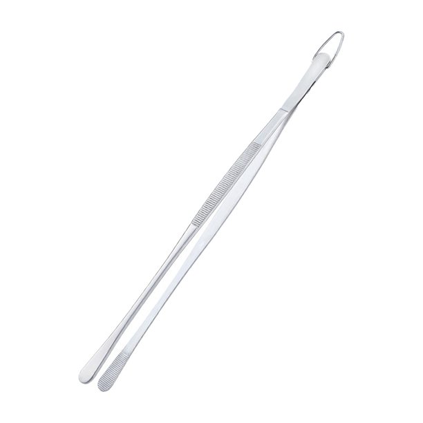 Pinzas para alimentos de acero inoxidable plateado de 12 pulgadas. Pinzas de cocina de acero inoxidable. Utensilios de cocina. Pinzas para barbacoa. Pinzas para alimentos.