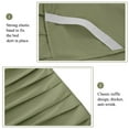 thumbnail image 3 of REGALWOVEN Brushed Microfiber Bed Skirt, Elastic Dust Ruffle, Full Olive Green, 3 of 7