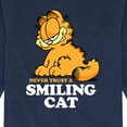 thumbnail image 3 of Garfield - Never Trust Smiling Cat - Toddler And Youth Long Sleeve Graphic T-Shirt, 3 of 5