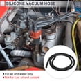 thumbnail image 2 of 1 pieza de manguera de vacío de silicona universal de alta temperatura 3.3FT 3/16" 5mm ID 3mm de grosor línea de vacío automotriz 130 PSI de presión máxima silicona negra, 2 of 8