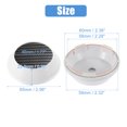 thumbnail image 4 of Unique Bargains 4 Pcs 65mm Dia 5 Clips Car Wheel Tyre Center Hub Caps Covers for Vehicle Carbon Fiber Pattern White, 4 of 6