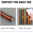thumbnail image 5 of Funny Colorful Stripe Placemats Set of 4 12x18 Inch Modern Multicolor Striped Print Table Mats Farmhouse Decorative Linen Washable Place Mats for Holiday Party Kitchen Dining Table Decor, 5 of 6