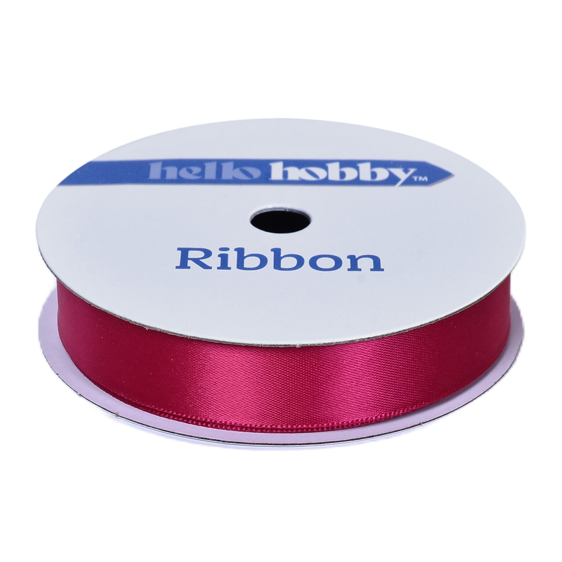 Gwen Studios 5/8" Satin Ribbon in Raspberry, 6 Yards