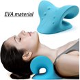 thumbnail image 1 of Almohada para aliviar el dolor Cervical, dispositivo de tracción quiropráctica, relajante para el cuello y los hombros, alineación de la columna vertebral, regalo, 1 of 4