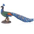 thumbnail image 1 of Simulation Peacock Statue Tabletop Decorative Peacock Figurine Peacock Art Craft Decoration, 1 of 7