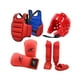 thumbnail image 2 of 4 Uds Karate Sparring Gear Con Guantes De Boxeo Acolchados Protector Corporal Engrosado XS Rojo, 2 of 8
