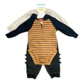 thumbnail image 2 of Carter's Baby & Toddler Boy's 4-Piece Long Sleeve Bodysuit & Legging Set (Grey Dino, 9-12M), 2 of 2