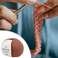 thumbnail image 2 of Wool Hand-woven Medium Coarse Scarf Hat Overcoat Wool Merinoss Wool Wool Cashmeres Yarn, 2 of 6