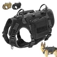 thumbnail image 1 of Military Tactical K9 Training Dog Harness+side Bags Molle Vest Large Black Tanl, 1 of 5