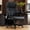 Black, variant on NYOAK 700lbs Big and Tall Office Chair, Heavy Duty Ergonomic Chair, Extra Wide Seat, Quiet Rubber Wheels, High Back with Lumbar Support, Flip-Up Arms